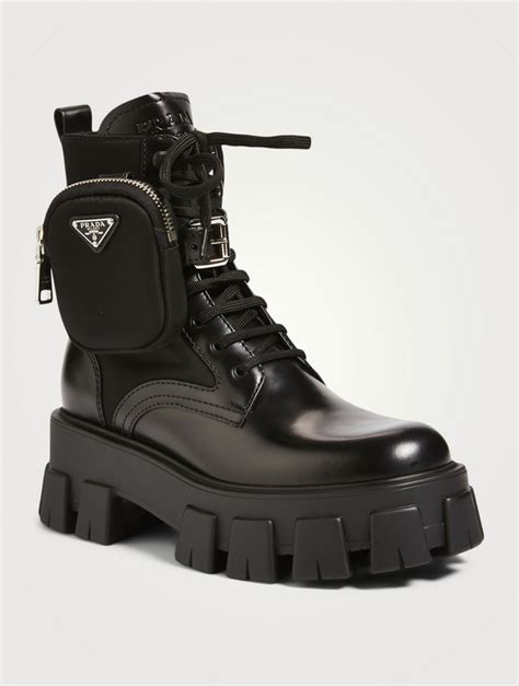 prada combat boots with pouch price